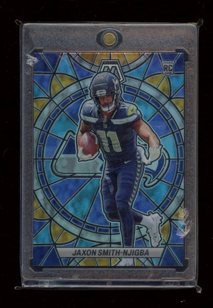 2023 Panini Mosaic #SG-28 Jaxon Smith-Njigba Stained Glass
