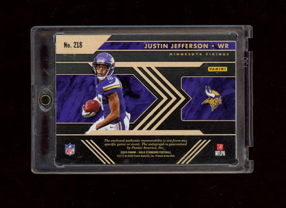 2020 Panini Gold Standard #218 Justin Jefferson #/99
