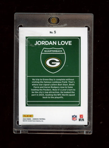 2024 Donruss #5 Jordan Love Downtown