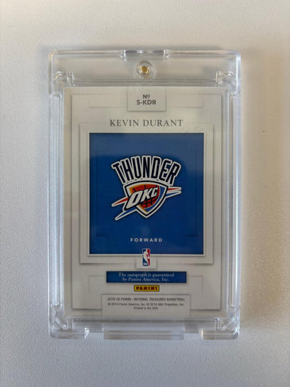 2015-16 Panini National Treasures #S-KDR Kevin Durant Signatures #/25
