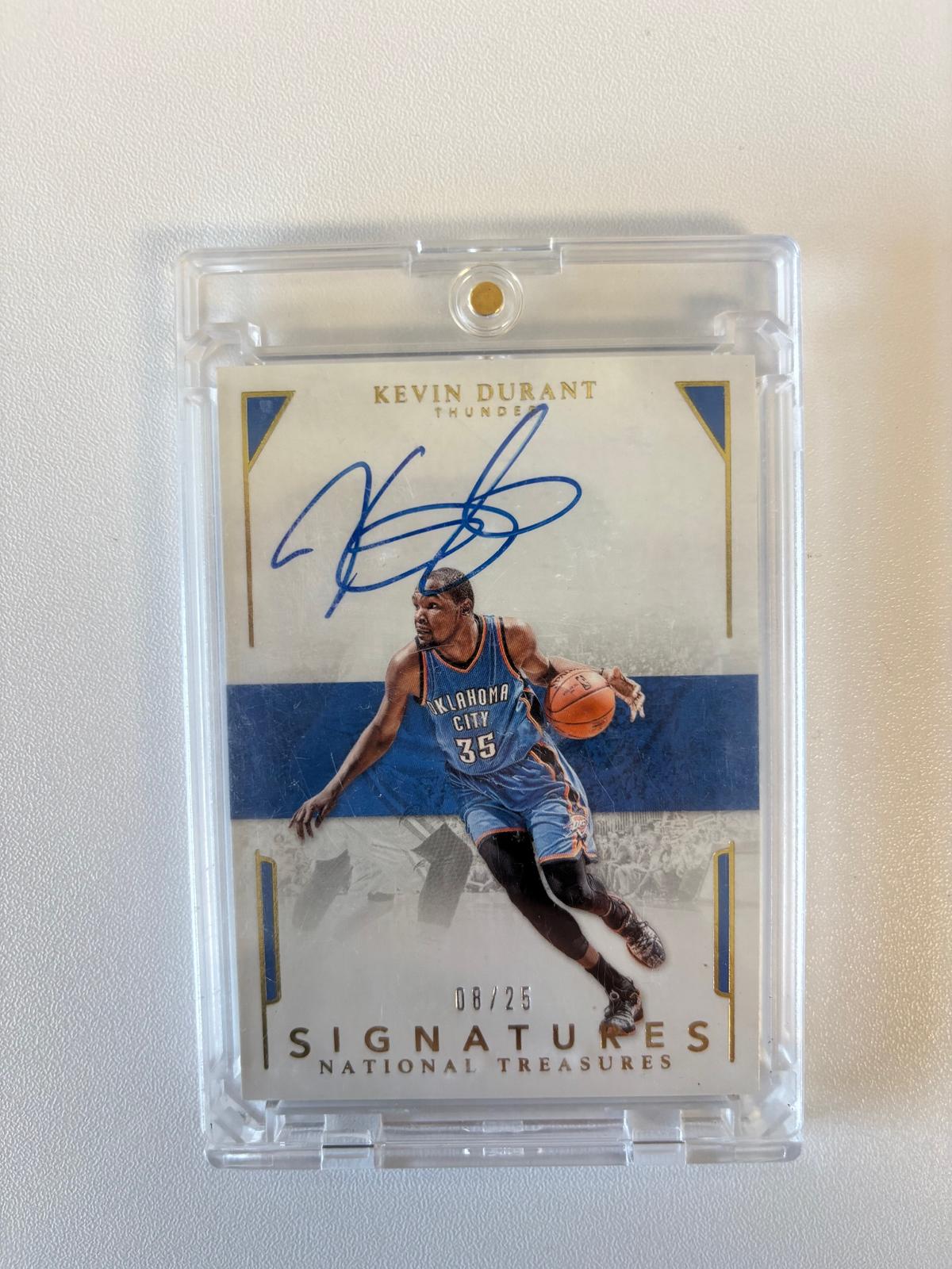 2015-16 Panini National Treasures #S-KDR Kevin Durant Signatures #/25