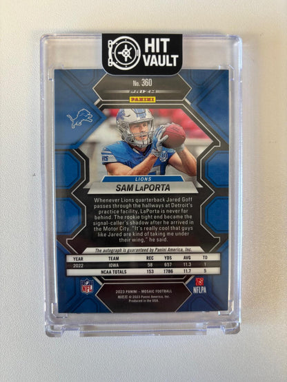 2023 Panini Mosaic #360 Sam LaPorta Rookie Autographs Mosaic