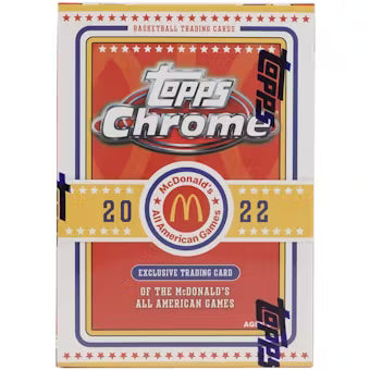 2022 Topps McDonald's All American Chrome Basketball 7-Pack Blaster Box