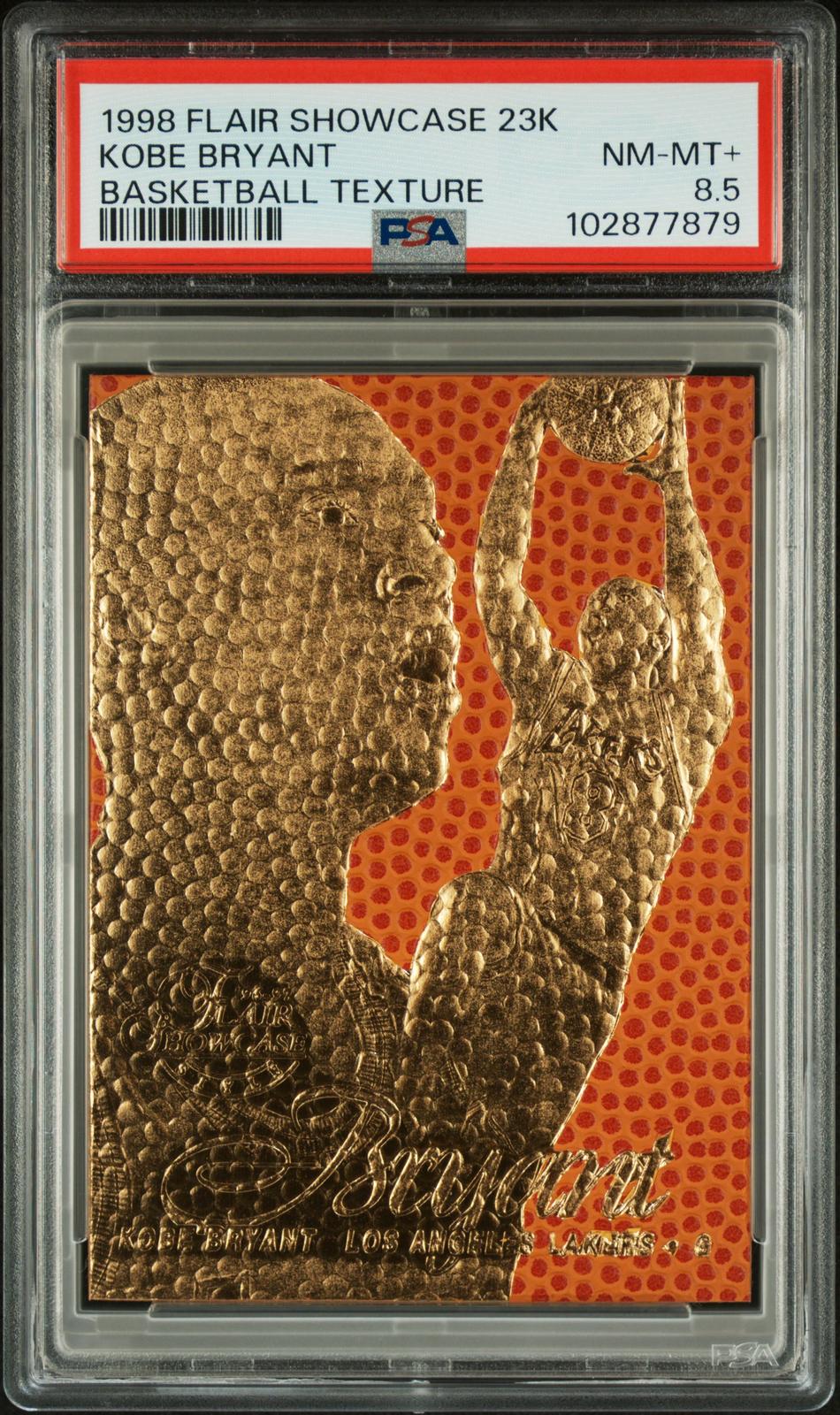 1998 Flair Showcase Legacy Collection 23k Kobe Bryant Basketball Texture PSA 8.5