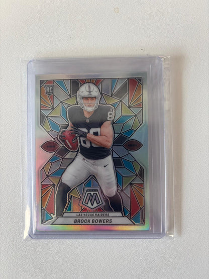 2024 Panini Mosaic Brock Bowers Stained Glass