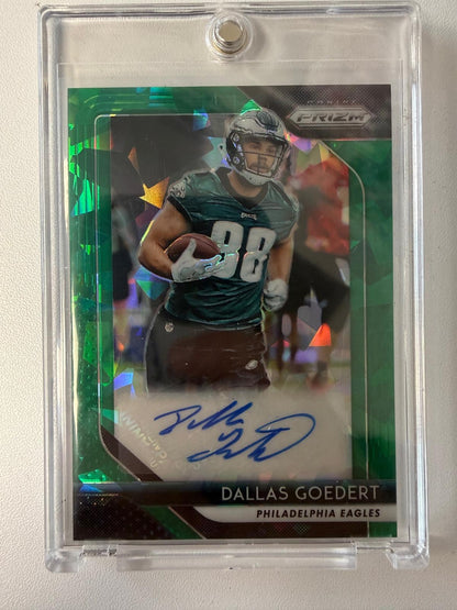 2018 Panini Prizm #RA-DG Dallas Goedert Rookie Autographs Prizm