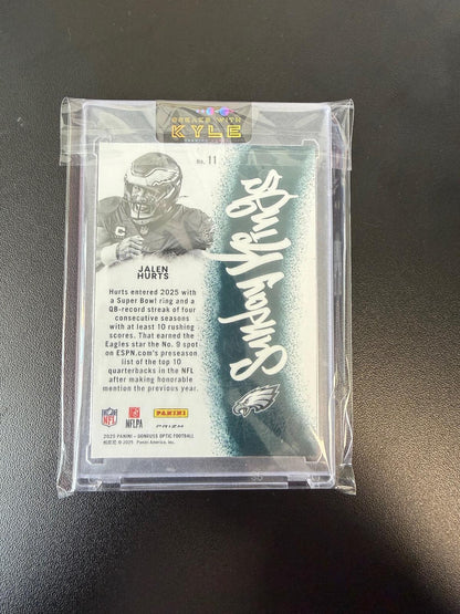 2025 Donruss Optic #11 Jalen Hurts Sunday Kings