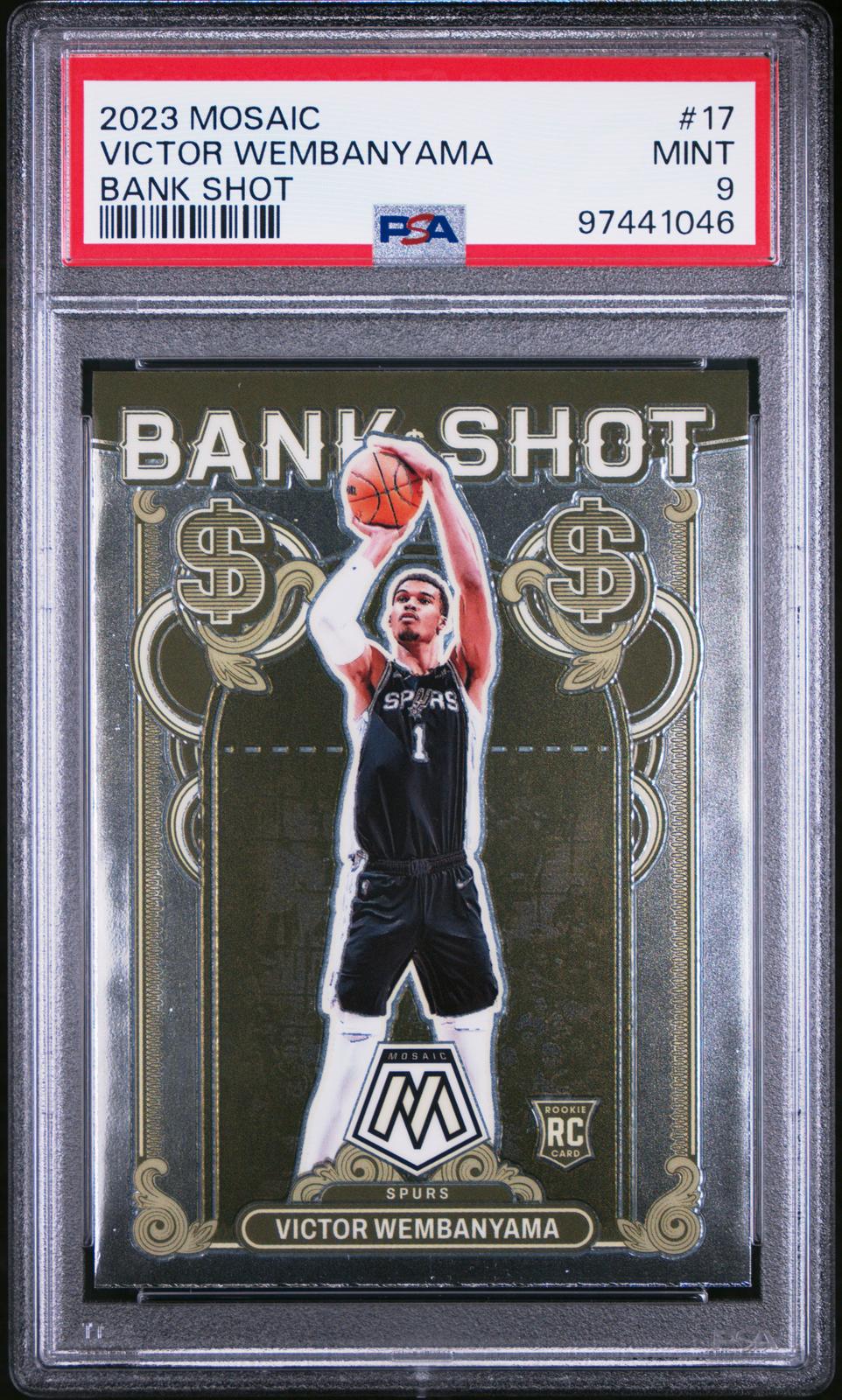 2023 Panini Mosaic Bank Shot #17 Victor Wembanyama PSA 9