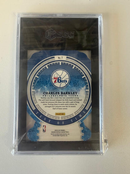 2023-24 Panini Crown Royale #7 Charles Barkley Test of Time Silver SGC 10 #/18