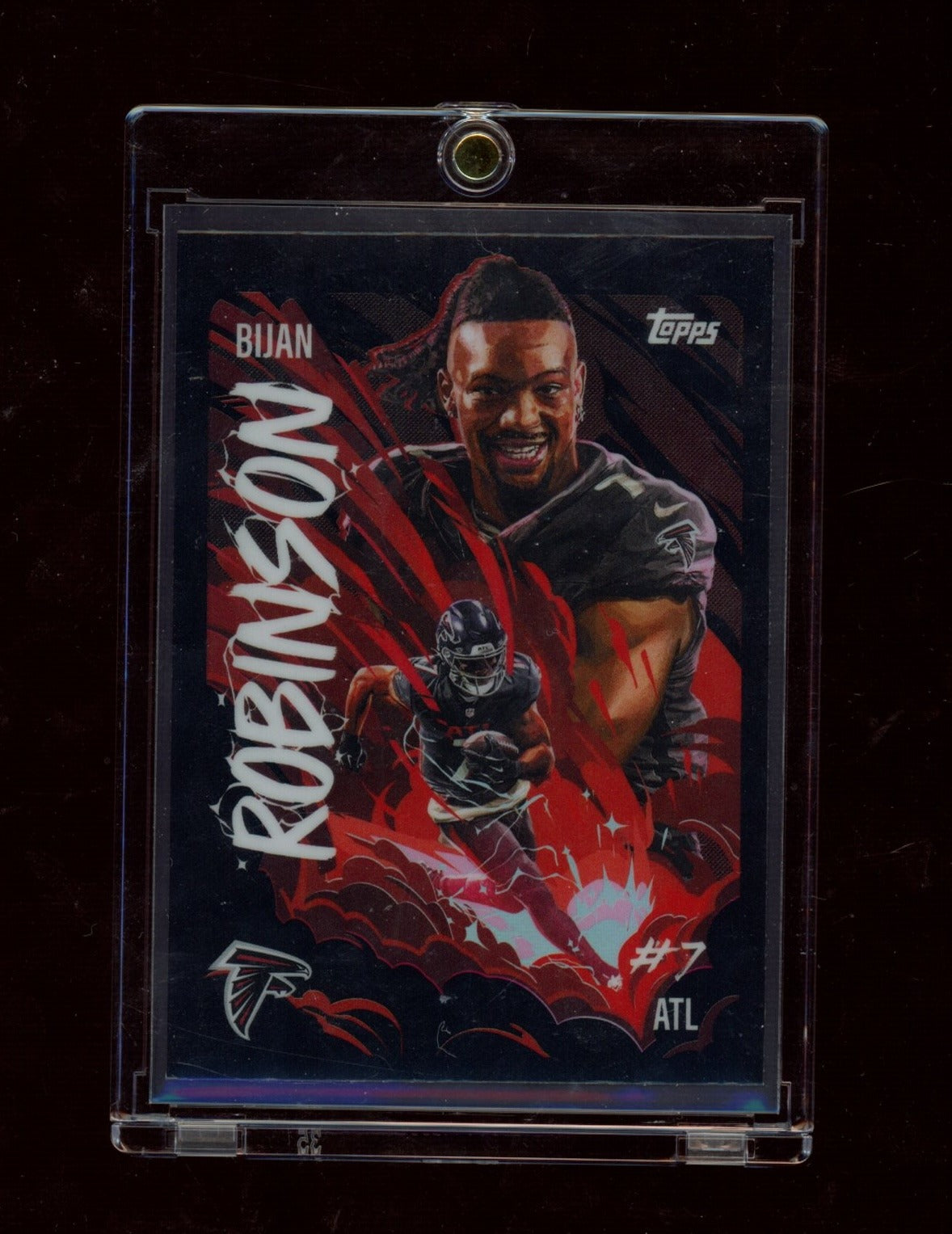 2025 Topps Chrome #UV-18 Bijan Robinson Ultra-Violet
