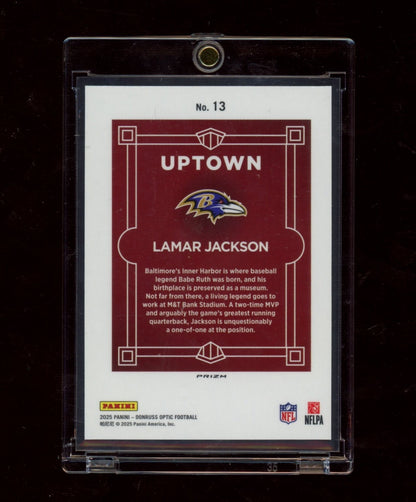 2025 Donruss Optic #13 Lamar Jackson Uptown