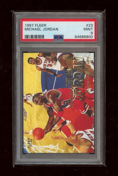 1997 Fleer #23 Michael Jordan PSA 9