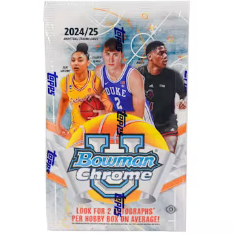 2024/25 Bowman University Chrome Basketball Hobby Pack