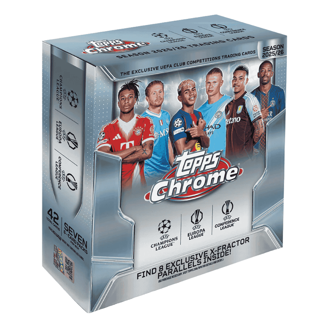 2025-26 Topps UEFA Club Competitions Chrome Soccer Mega Box – Delco ...