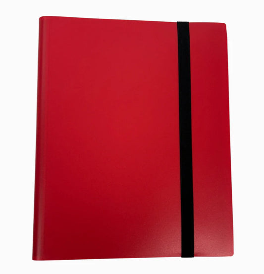 9 Pocket Card Binder 360ct Red