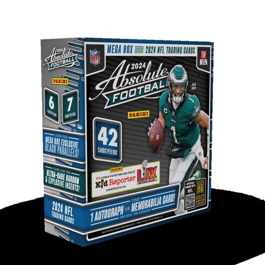 2024 Panini Absolute Football NFL Trading Cards Mega Box