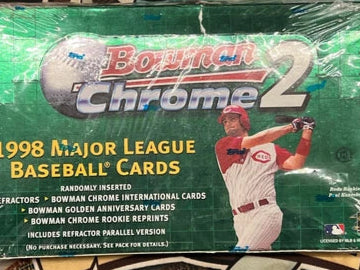 1998 Bowman Chrome Series 2 MLB Baseball Factory Sealed Hobby Box