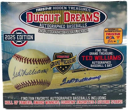 2025 Tristar Hidden Treasures Dugout Dreams Autographed Baseball Box
